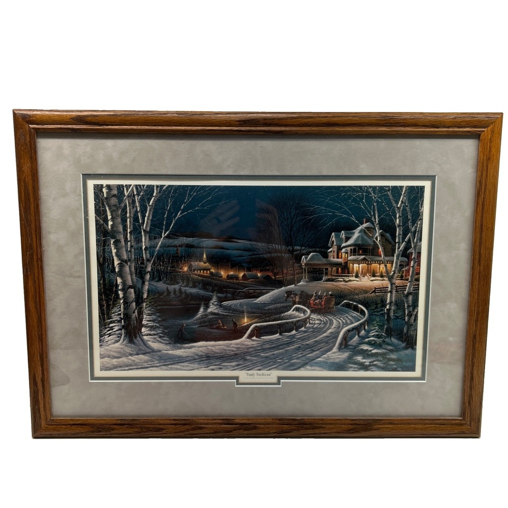 Vintage Terry Redlin Family Traditions Encore Framed Print 1989 Americana Art